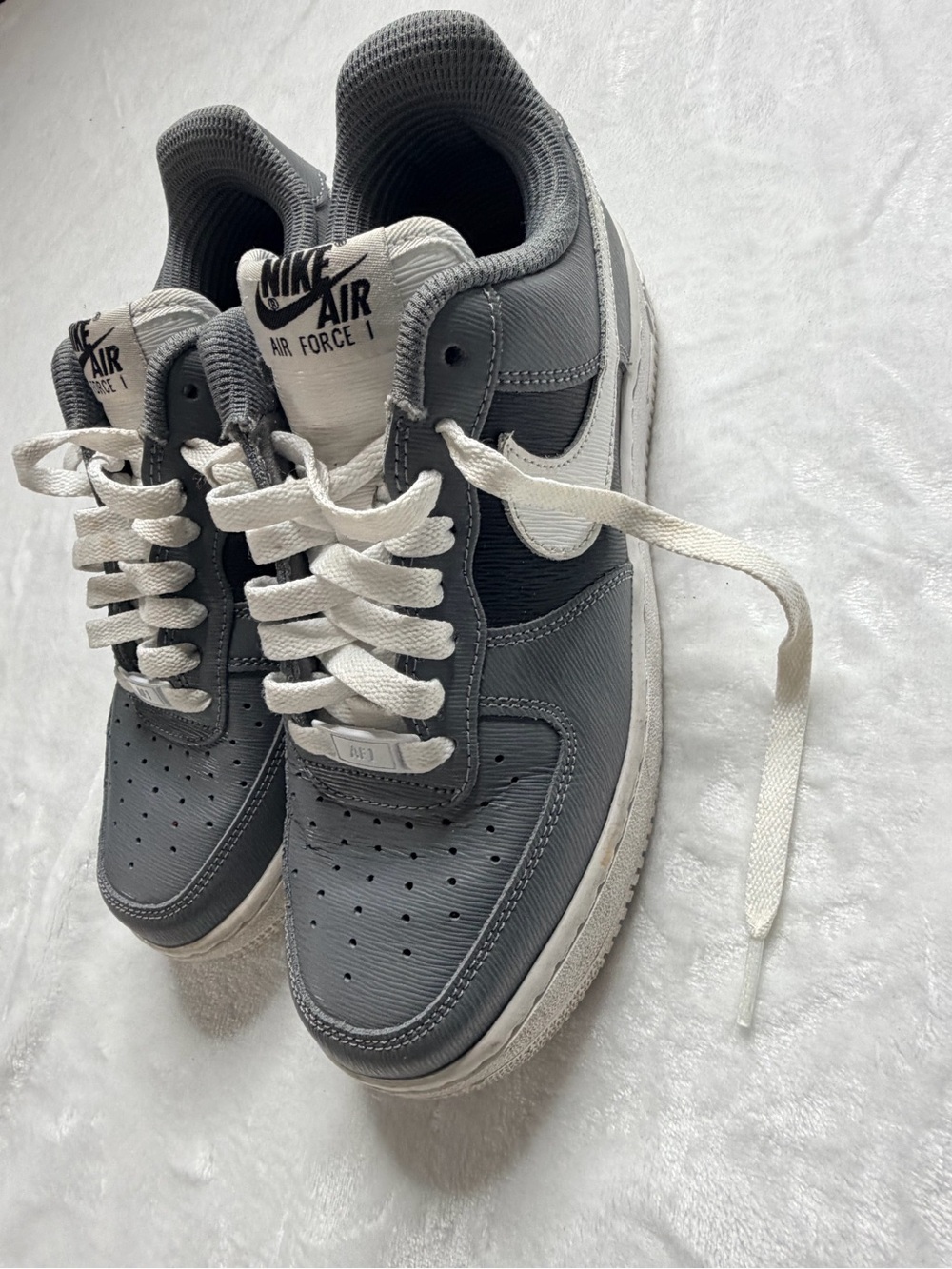 Nike Air Force 1 Low Men's Sneakers - Gray Black & White